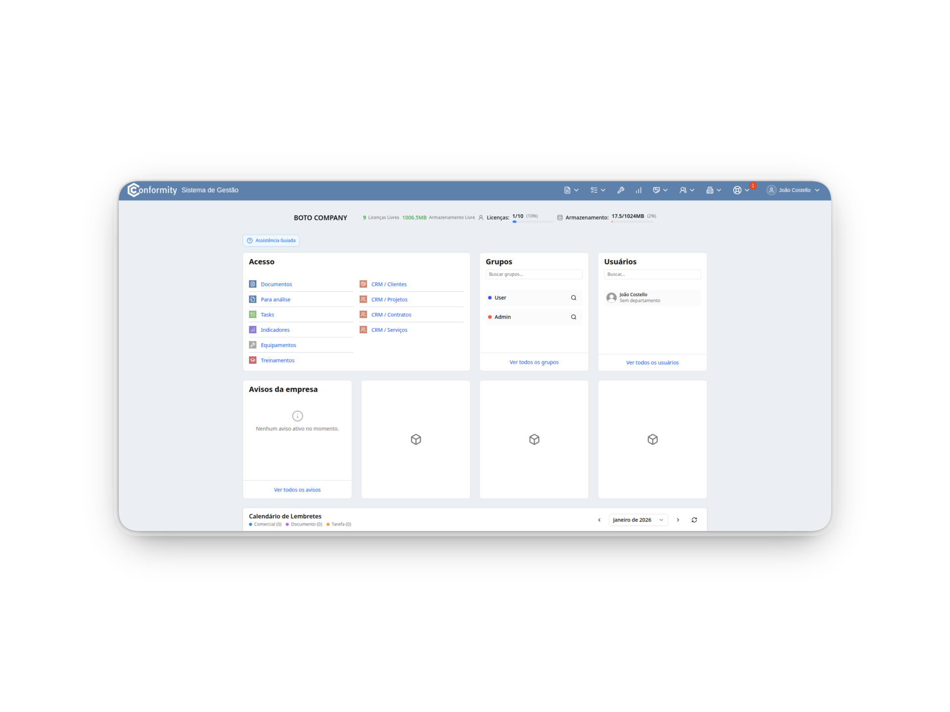 Calibração e Manutenção